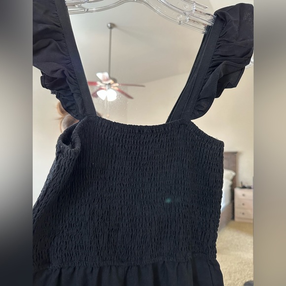 BLACK Smocked Jumpsuit - Picture 5 of 5
